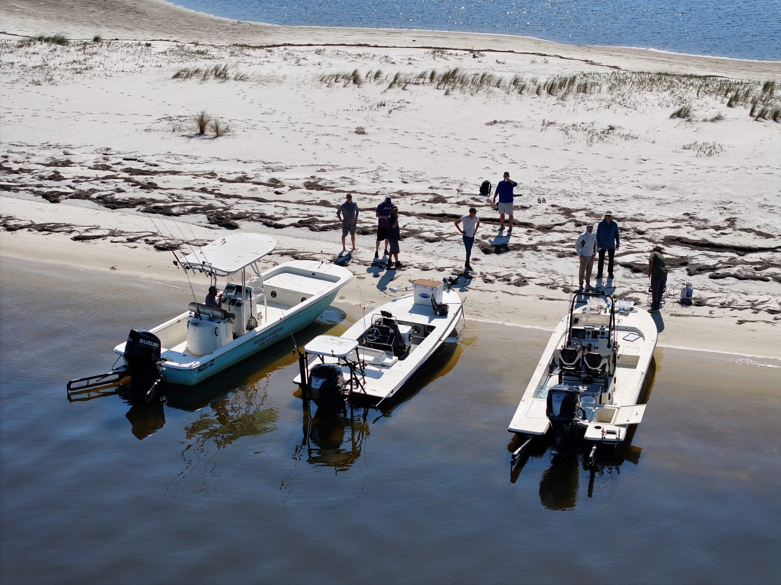 SoReel Outdoors boats on the beach, North Florida